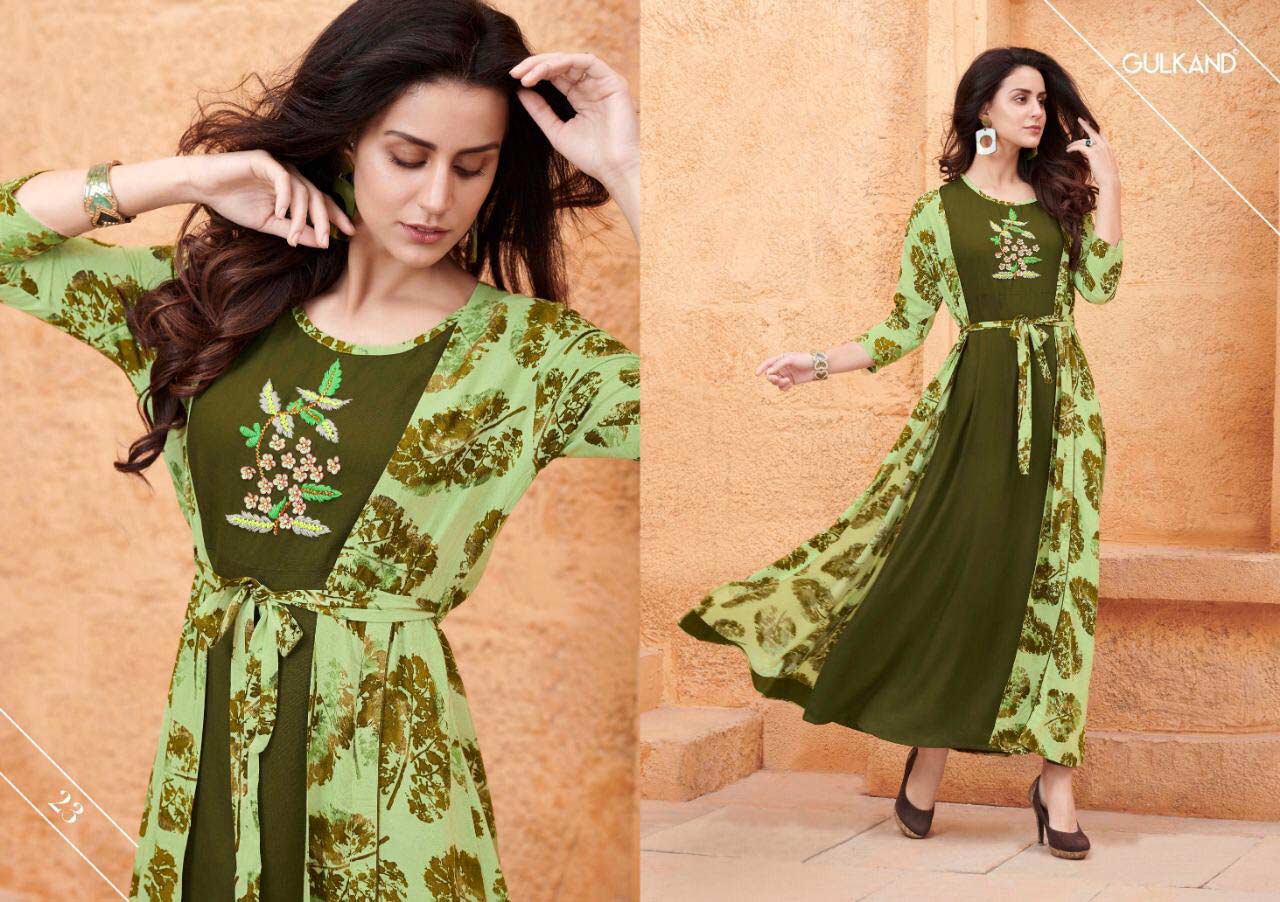 Kitty Party Gulkand Rayon Slub Kurti Manufacturer Kitty Party Gulkand Rayon Slub Kurti Manufacturer